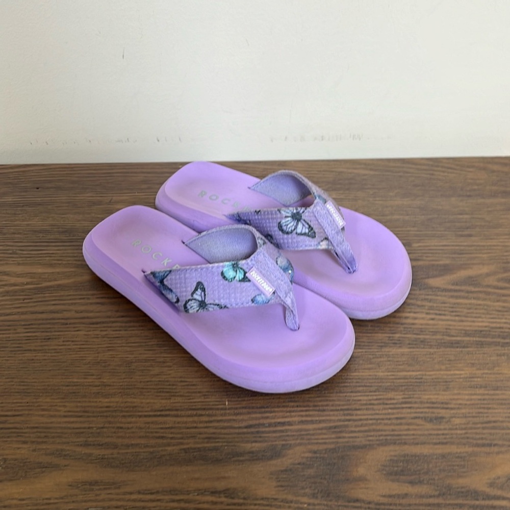 Rocket Dog Liliac Butterfly Flip Flops Size 12